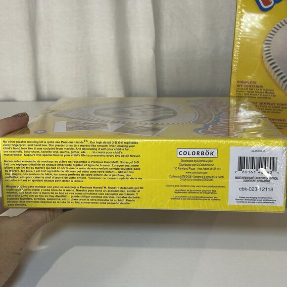 2 PackPrecious Hands Plaster Molding Kit 3D Keepsake Heart Shape Wall Mount New - Picture 3 of 6